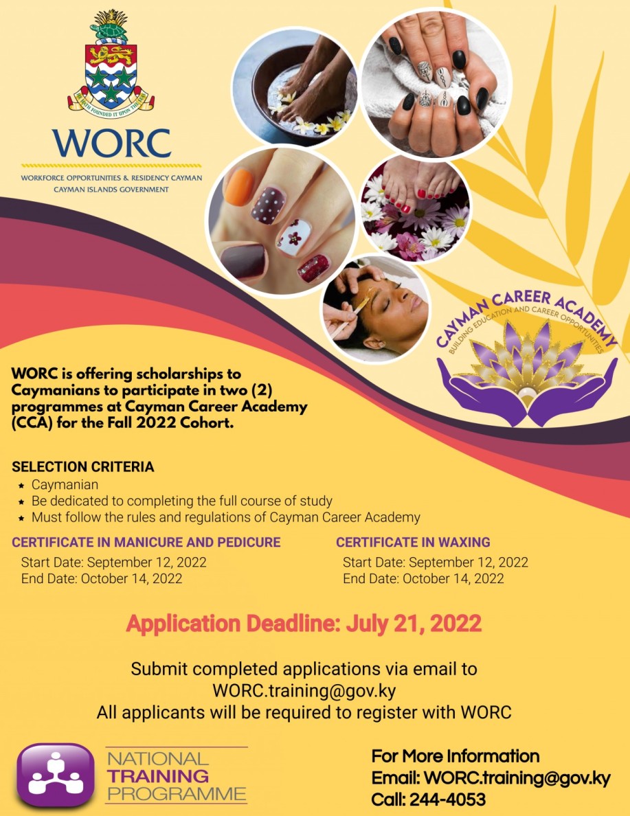 DEADLINE FOR APPLICATIONS IS AUGUST 5, FOR CLASSES STARTING ON SEPTEMBER 12, 2022